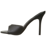 Kunstleder 10 cm CLASSIQUE-01 damen pantoletten schuhe