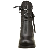 Kunstleder 10 cm CRYPTO-51 gothic lolita stiefeletten plateau