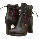 Kunstleder 10 cm CRYPTO-51 gothic lolita stiefeletten plateau