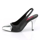 Kunstleder 10 cm DREAM-405 slingback pumps für männer