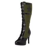 Kunstleder 11,5 cm ARENA-2022 cosplay damenstiefel high heels