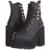 Kunstleder 12 cm ASSAULT-100 gothic lolita stiefeletten plateau