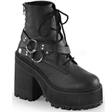 Kunstleder 12 cm ASSAULT-101 gothic lolita stiefeletten plateau