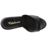 Kunstleder 12 cm FLAIR-401-2 Mules Damen Schuhe für Herren