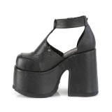 Kunstleder 13 cm Demonia CAMEL-103 lolita plateauschuhe