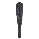 Kunstleder 13 cm SEDUCE-3000WC breite waden overknee stiefel mit stretch weitschaft