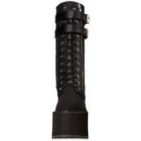 Kunstleder 14 cm SWING-221 lolita stiefel gothic plateau stiefel