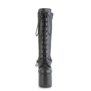 Kunstleder 14 cm TORMENT-170 damen gothic plateaustiefel