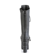 Kunstleder 14 cm TORMENT-170 damen gothic plateaustiefel