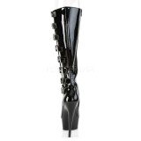 Kunstleder 15 cm DELIGHT-2047 pleaser damenstiefel mit plateau