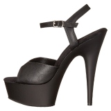 Kunstleder 15 cm DELIGHT-609 pleaser high heels mit plateau