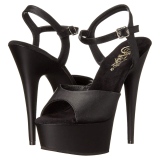 Kunstleder 15 cm DELIGHT-609 pleaser high heels mit plateau