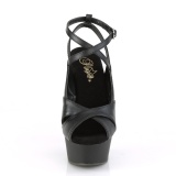 Kunstleder 15 cm DELIGHT-632 sling back sandaletten mit plateau