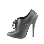 Kunstleder 15 cm DOMINA-460 Herren high heels oxford pumps