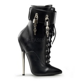 Kunstleder 16 cm DAGGER-1023 fetisch high heels stiefeletten