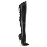 Kunstleder 16 cm DAGGER-3060 fetisch overknee stiefel