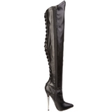 Kunstleder 16 cm DAGGER-3060 fetisch overknee stiefel