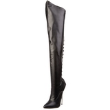 Kunstleder 16 cm DAGGER-3060 fetisch overknee stiefel