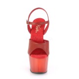 Kunstleder 18 cm ADORE-709T pleaser sandaletten mit plateau