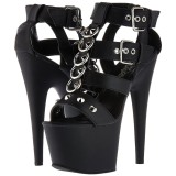 Kunstleder 18 cm ADORE-758 High Heels Plateauschuhe