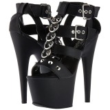 Kunstleder 18 cm ADORE-758 High Heels Plateauschuhe