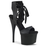 Kunstleder 18 cm ESTEEM-700-14 high heels mit knchelschnrung