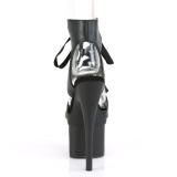 Kunstleder 18 cm ESTEEM-700-14 high heels mit knöchelschnürung
