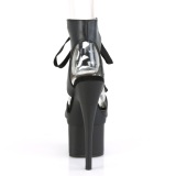 Kunstleder 18 cm ESTEEM-700-14 high heels mit knchelschnrung