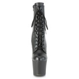 Kunstleder 18 cm IRONGRIP-1020 Schlagring high heels stiefeletten