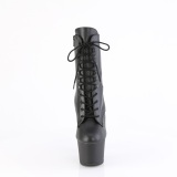 Kunstleder 18 cm KNUCKS-1020 Schlagring high heels stiefeletten