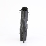 Kunstleder 18 cm KNUCKS-1020 Schlagring high heels stiefeletten