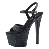 Kunstleder 18 cm Pleaser SKY-309MMG glitter high heels schuhe