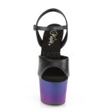 Kunstleder 18 cm SKY-309BP pleaser sandaletten mit plateau