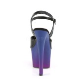 Kunstleder 18 cm SKY-309BP pleaser sandaletten mit plateau