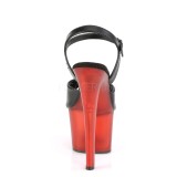 Kunstleder 18 cm SKY-309T pleaser sandaletten mit plateau