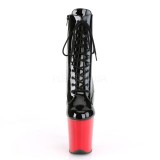 Kunstleder 20 cm FLAMINGO-1020 pleaser stiefeletten mit plattform