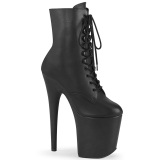 Kunstleder 20 cm FLAMINGO-1020LWR pleaser stiefeletten mit plattform