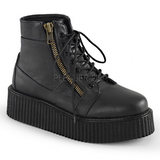 Kunstleder 5 cm CREEPER-571 Plateau Creepers Stiefeletten Herren