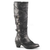 Kunstleder 6,5 cm MAIDEN-8820 Damen Stiefel