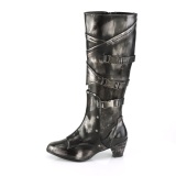 Kunstleder 6,5 cm MAIDEN-8820 Damen Stiefel