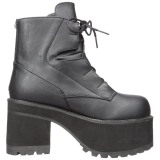 Kunstleder 9,5 cm Demonia RANGER-102 gothic stiefeletten plateausohle