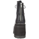 Kunstleder 9,5 cm Demonia RANGER-102 gothic stiefeletten plateausohle