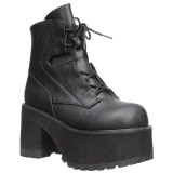 Kunstleder 9,5 cm Demonia RANGER-102 gothic stiefeletten plateausohle