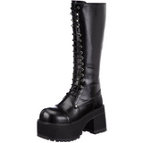 Kunstleder 9,5 cm RANGER-302 Plateau Gothic Stiefel Herren