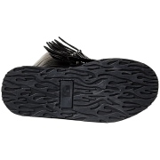 Kunstleder 9 cm DAMNED-318 plateau damenstiefel mit schnalle