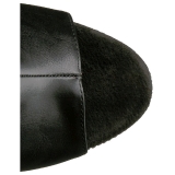 Kunstleder strasssteinen 18 cm BEJEWELED-1018D7 plateau damen stiefeletten