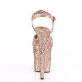 Kupfer 20 cm FLAMINGO-810LG glitter plateau high heels