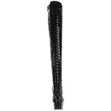 Lack 15,5 cm DELIGHT-3023 overknee stiefel mit plateausohle