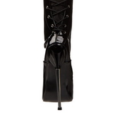 Lack 16 cm DAGGER-3060 Overknees Stiefel Flacher Heels