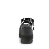 Lackleder 11,5 cm SHAKER-13 Keilabsatz sandaletten mit wedge absatz